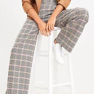 LOFT Peyton Trouser Pants in Plaid (8 Reg)